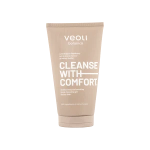 Nawilżająco łagodzący żel do mycia twarzy do skóry suchej Cleanse with Comfort 150 ml - Veoli Botanica