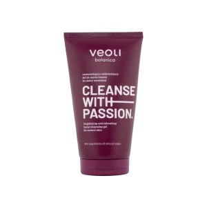 Rozświetlająco-odświeżający żel do mycia twarzy do skóry normalnej Cleanse with Passion 150 ml - Veoli Botanica