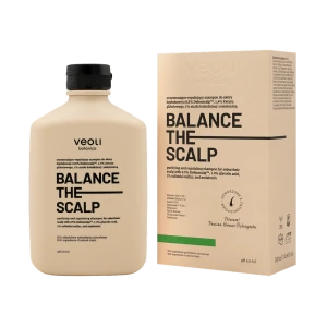 Oczyszczająco-regulujący szampon do skóry łojotokowej z 0,5% Defenscalp™, 1,4% kwasu glikolowego, 1% siarki koloidalnej i melatoniną Balance the Scalp 300 ml - Veoli Botanica