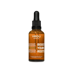 Stymulująco-rozgrzewająca wcierka wodna do skalpu z 3% Baicapil™, 2% komórek macierzystych jabłka i 2% ekstraktu z palmy sabałowej Boost Your Roots 50 ml - Veoli Botanica