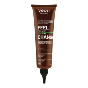 Oczyszczająco-złuszczający peeling do skóry łojotokowej z 4% kompleksu kwasów AHA/BHA, 0,5% Defenscalp™ i  ekstraktem z rozmarynu Feel the Change 150 ml - Veoli Botanica
