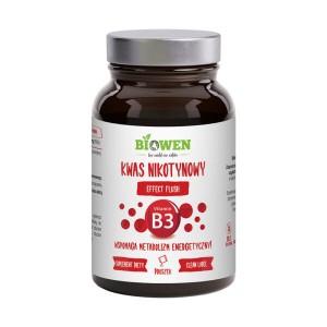 PRZECENA! (krótki termin) Kwas nikotynowy Niacyna Witamina B3 120 g - Biowen