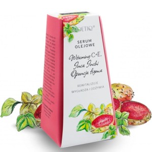 PRZECENA! (krótki termin) Serum olejowe z witaminami C + E oraz olejami z opuncji figowej i Inca Inchi 30 ml - Bioetiq