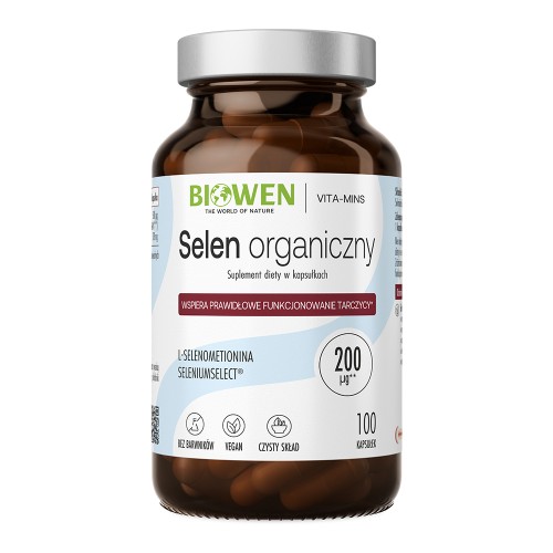 Selen organiczny 200 µg 100 kapsułek - Biowen