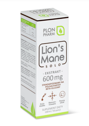 Lion's Mane Solo ekstrakt 600 mg krople 100 ml - Plon Pharm