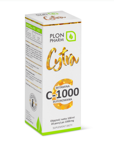 Cytra - płynna witamina C-1000 buforowana krople 100 ml - Plon Pharm