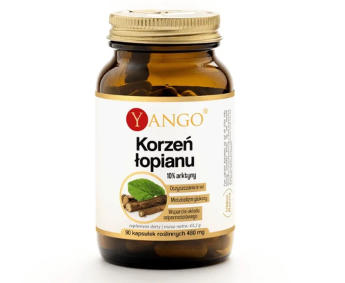 Korzeń łopianu ekstrakt 90 kapsułek roślinnych - Yango
