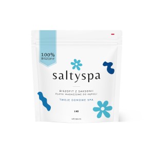 Płatki magnezowe Biszofit z Saksonii chlorek magnezu do kąpieli 1 kg - Saltyspa