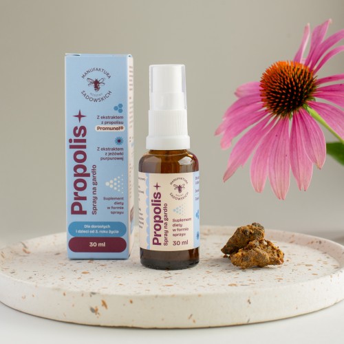 Propolis+ spray na gardło 30 ml - Manufaktura Rodziny Sadowskich