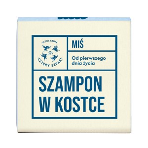 Szampon w kostce od 1. dnia życia Miś 75 g - Cztery Szpaki 