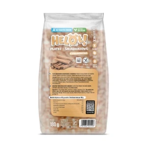 PRZECENA! (krótki termin) Heloł! Płatki śniadaniowe cynamonowe bez dodatku cukrów bezglutenowe 180 g - Glutenex