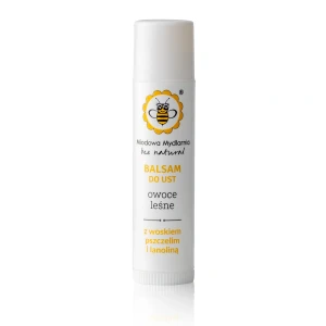 Balsam do ust z lanoliną Owoce Leśne 5,5 ml - Miodowa Mydlarnia