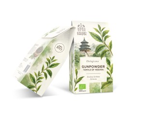Herbata zielona liściasta Gunpowder Temple of Heaven EKO 80 g - Dary Natury