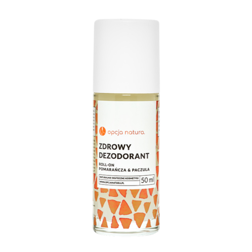 Zdrowy dezodorant roll-on Pomarańcza & Paczula 50 ml - Opcja Natura