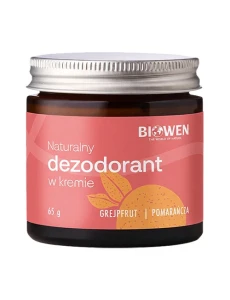 Naturalny dezodorant konopny w kremie Grejpfrut Pomarańcza 65 g - Biowen