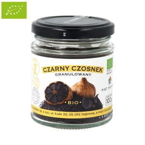 Czarny czosnek granulowany BIO 100 g - Pięć Przemian
