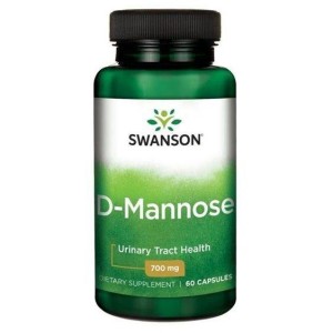 PRZECENA! (krótki termin) D-Mannose 700 mg 60 kapsułek - Swanson