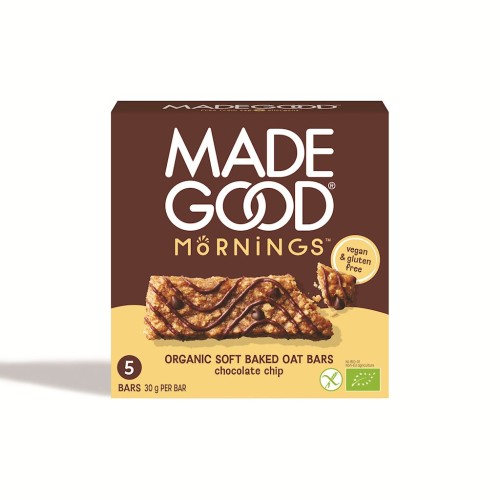 Batoniki owsiane soft z czekoladą bezglutenowe BIO (5 x 30 g) 150 g - Made Good