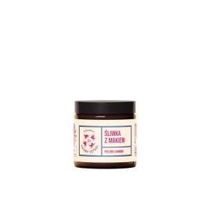 Peeling cukrowy do ciała Śliwka z Makiem 120 ml - Cztery Szpaki 