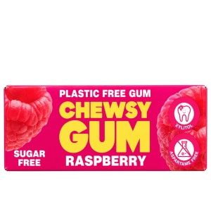 Gumy do żucia o smaku malinowym z ksylitolem 15 g (10 gum) - Chewsy
