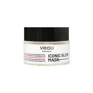 Maska bankietowa z egzosomami z różowych igieł 0,02% argireliną 0,1% i kompleksem nawilżającym 3% Iconic Glow Mask 50 ml - Veoli Botanica