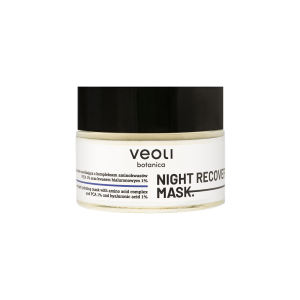 Całonocna maska nawilżająca z kompleksem aminokwasów i PCA 1% oraz kwasem hialuronowym 1% Night Recovery Mask 50 ml - Veoli Botanica