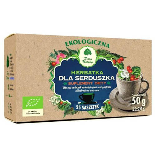 Herbatka Dla Serduszka fix EKO 25 x 2g (saszetki) - suplement diety - Dary Natury