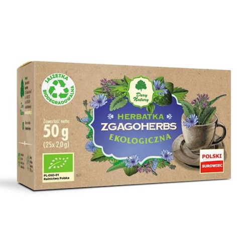 Herbatka Zgagoherbs fix EKO 25 x 2g (saszetki) - Dary Natury