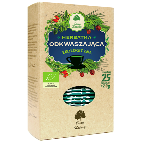 Herbatka Odkwaszająca EKO fix 25 x 2 g (saszetki) - Dary Natury