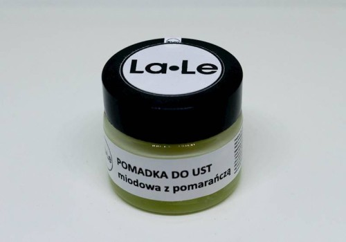 Pomadka nawilżająca do ust Miodowa z Pomarańczą 15 ml - La-Le