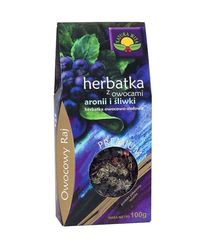 Herbatka z owocami aronii i śliwki 100 g - Natura Wita