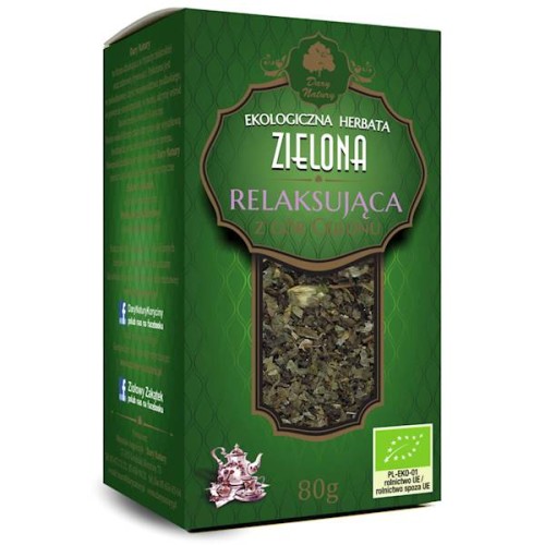 Herbata Zielona Relaksująca EKO 80 g - Dary Natury