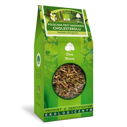 Herbatka polecana przy nadmiarze cholesterolu EKO 200 g - Dary Natury