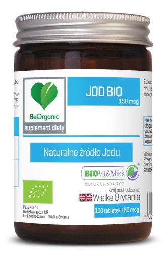 Jod BIO 150 mcg 100 tabletek - BeOrganic