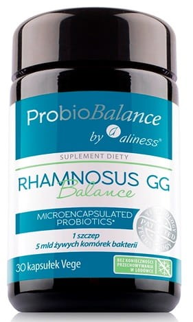 ProbioBalance Rhamnosus GG Balance 5 mld 30 kapsułek vege - Aliness