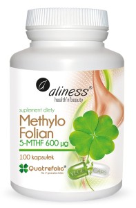 Methylo Folian 5-MTHF 600 μg 100 kapsułek vege - Aliness
