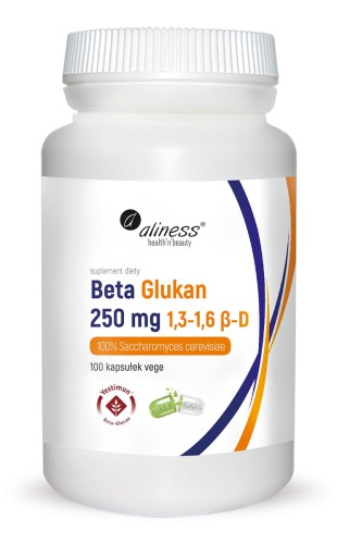Beta Glukan Yestimun® 1,3-1,6 β-D 250 mg 100 kapsułek vege - Aliness