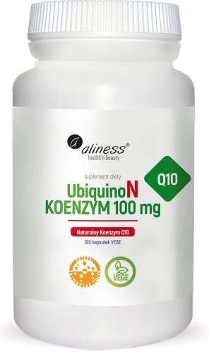 UbiquinoN naturalny Koenzym Q10 100 mg 100 kapsułek vege - Aliness
