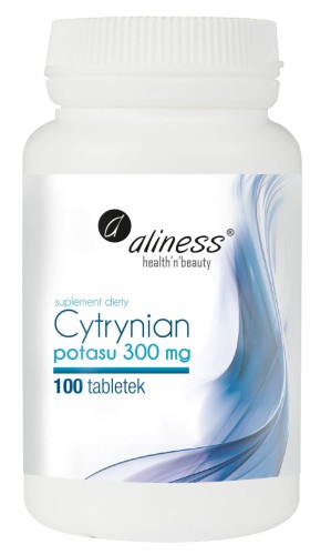 Cytrynian potasu 300 mg 100 tabletek vege - Aliness