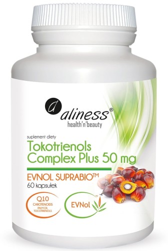 Tokotrienols Complex Plus 50 mg Evnol Suprabio 60 kapsułek - Aliness