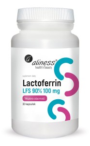 Lactoferrin LFS 90% 100 mg 30 kapsułek - Aliness