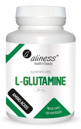 L-Glutamine 500 mg 100 kapsułek vege - Aliness