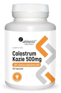Colostrum Kozie 28% IG 500 mg 100 kapsułek - Aliness