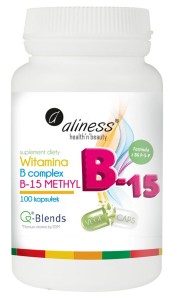 Witamina B Complex B-15 Methyl 100 kapsułek vege - Aliness
