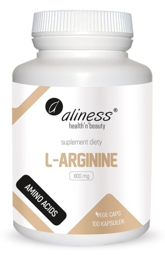 L-Arginine 800 mg 100 kapsułek vege - Aliness