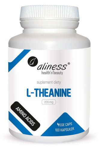 L-Theanine 200 mg 100 kapsułek vege - Aliness