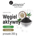 Węgiel aktywny z kokosa Food Grade proszek 200 g - Aliness