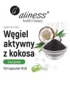 Węgiel aktywny z kokosa Food Grade 300 mg 100 kapsułek vege - Aliness