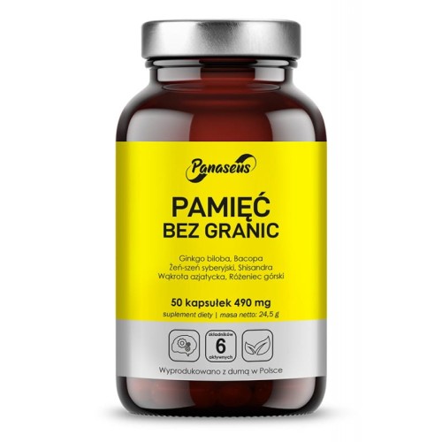 Pamięć bez Granic - 50 kapsułek roślinnych - Panaseus