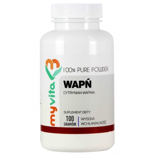 Wapń cytrynian wapnia proszek 100 g - MyVita